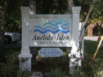 Anclote Isles Marina Sign