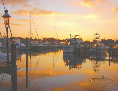 Sunset at Anclote Isles Marina